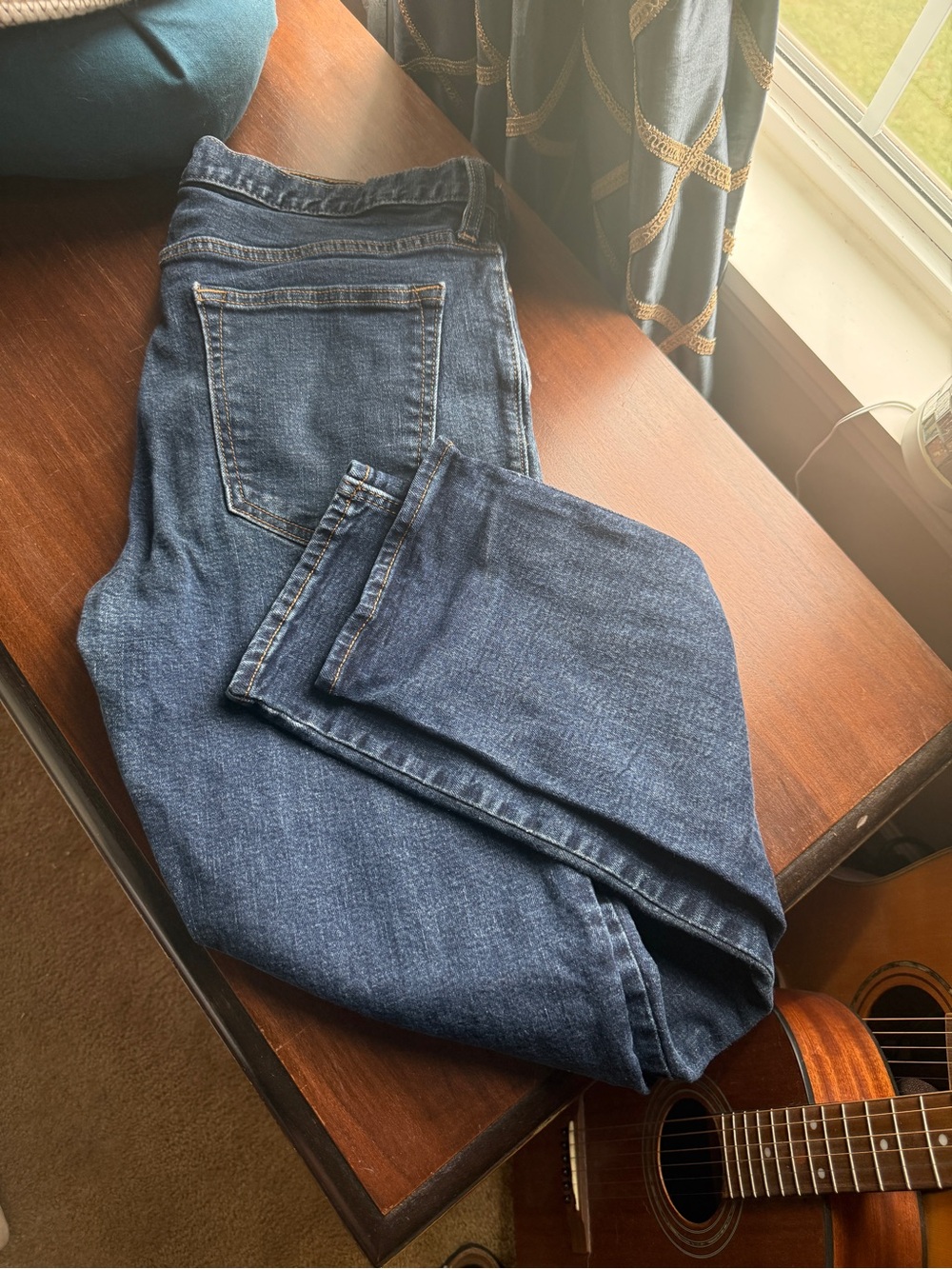 Old Navy Men’s Slim Jeans 36×34 Classic Straight Blue Denim
